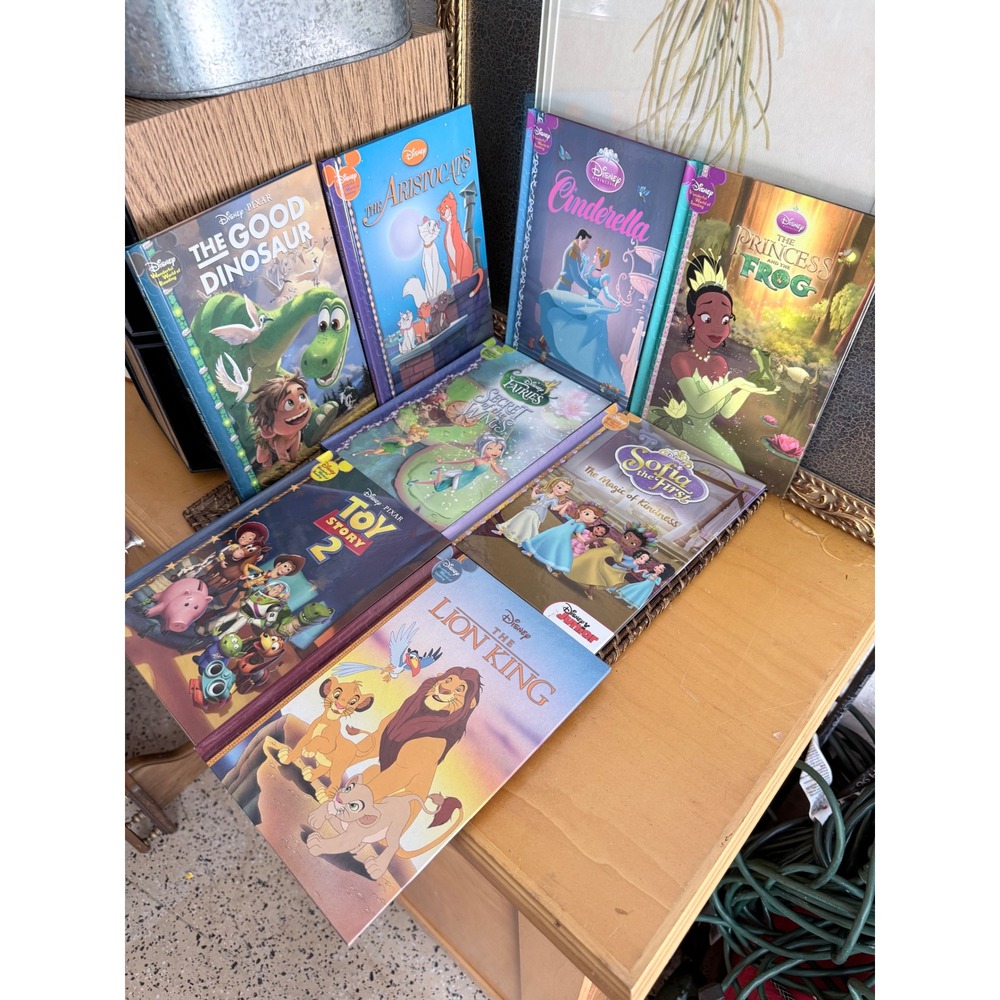 Disney Wonderful World of Reading Book Lot 8 Hardcover Lion King Toy Story 2